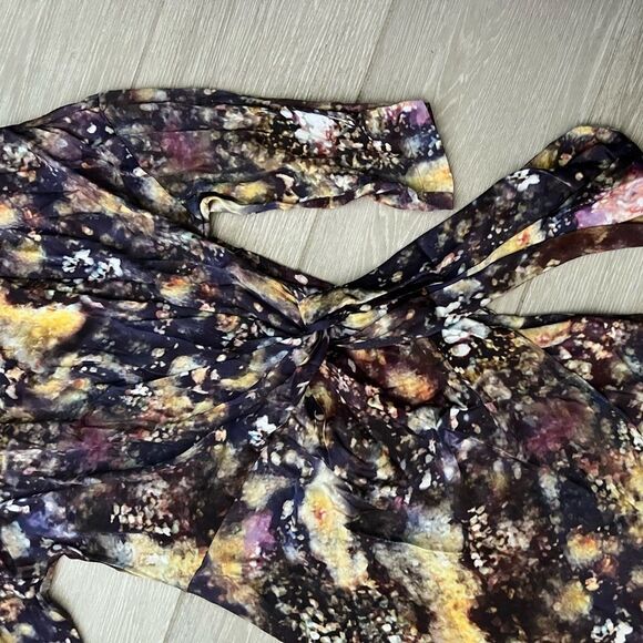 CATHERINE MALANDRINO size 4 P silk floral flowy dress in excellent condition - Picture 4 of 13